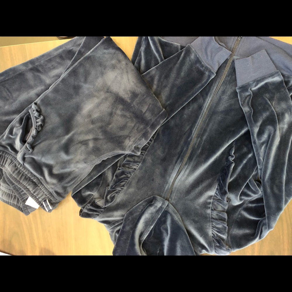 Navy blue 2 piece girls jumpsuit